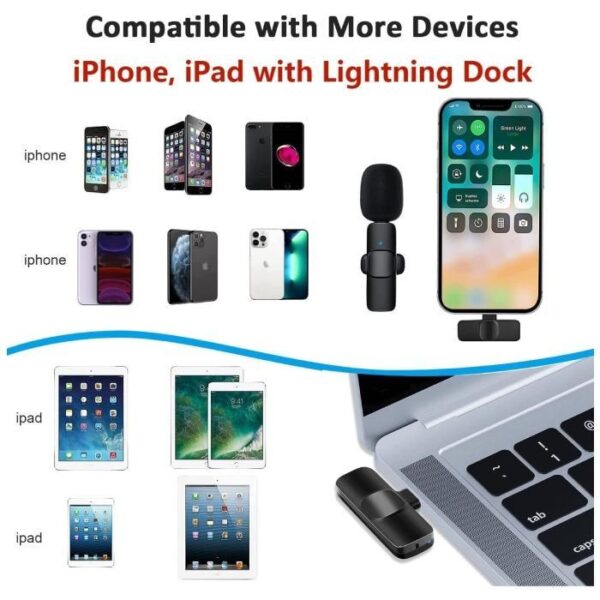 K9 Wireless Lavalier Mic iPhone - Image 3