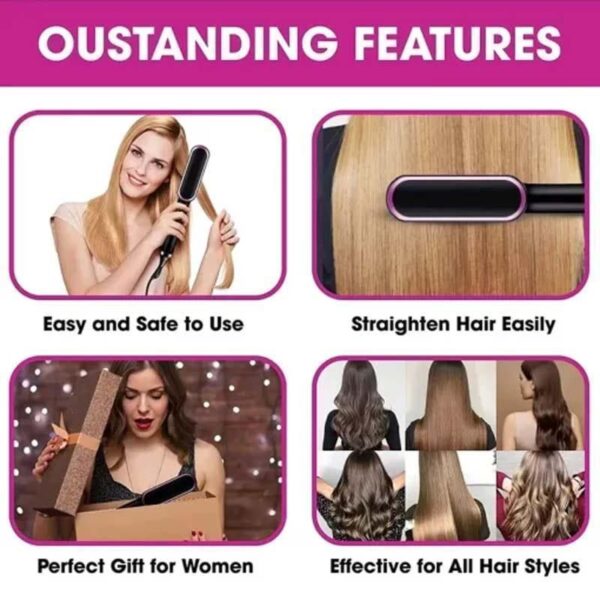 Lightweight and Portable Hair Straightener Brush