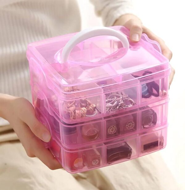Stylish Plastic Jewellery Box - Image 3