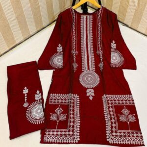 Women's Stitched Linen Suit