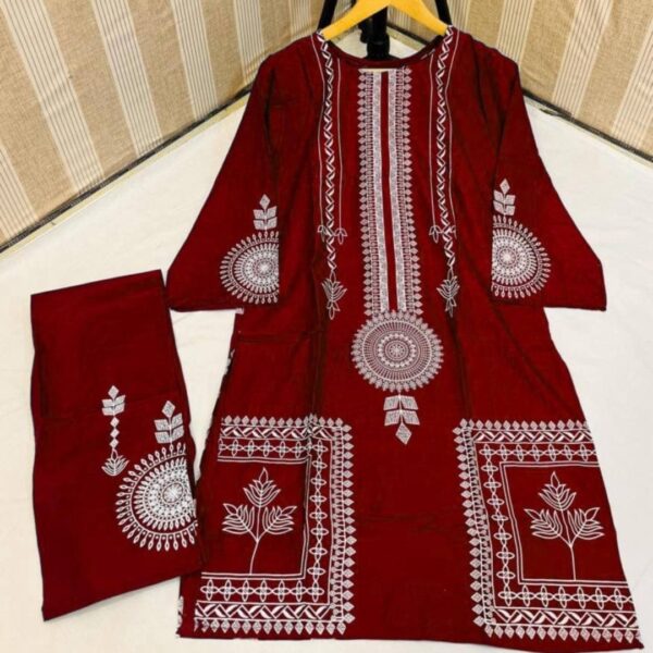 Women's Stitched Linen Suit