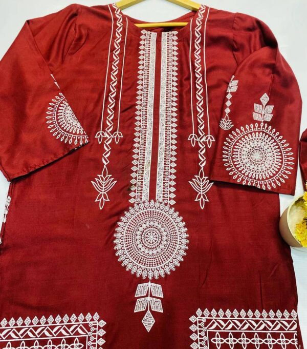 Women's Stitched Linen Suit - Image 2