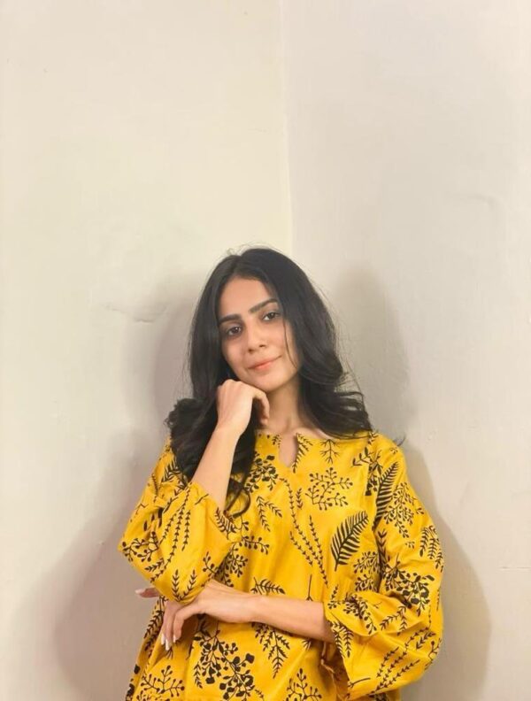 Women's Stitched Linen Printed Shirt And Trouser - Image 2